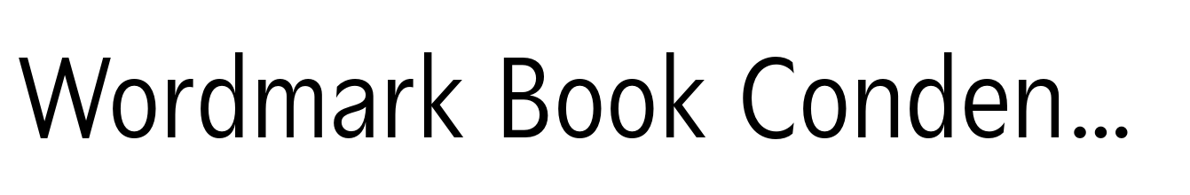 Wordmark Book Condensed